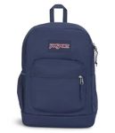 JanSport Cross Town Plus Backpack, Navy, One Size, Cross Town Plus Backpack