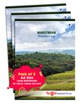 TARGET PUBLICATIONS A4 Size Notebooks for Students | Single Line Ruled Long Notebooks 164 Pages in Each | Soft Cover, 21 cm x 29.7 cm Approx | GSM 57 | Useful for School, College & Office | Set of 3 | Mawsynram