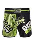 Hansber Kids Muay Thai Shorts Youth Boys Girls Boxing Trunks MMA Cage Fighting Grappling Martial Arts Kickboxing Shorts Type A 5-6 Years