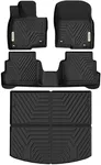 YITAMOTOR Floor Mats Compatible with Mazda CX-5 2017-2024 CX5 Includes 2 Rows and Cargo Liner Set, TPE All-Weather Floor Mat Set Liners, Black