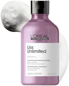 L'Oréal Professionnel Liss Unlimited Shampoo for Frizzy & Unruly Hair - 300ml | Intensive Smoothing Shampoo for Frizz-Control | Enriched with Pro-Keratin | Increases Softness & Shine