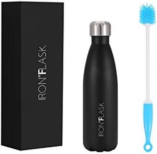 Stainless Steel Water Bottle - Vacuum Insulated Metal Flask - Hot 12hrs & Cold 24hrs Drinks - Double Walled Leakproof Thermos - Sports Gym Travel Kids