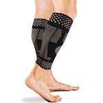 CFR Calf Sleeve Compression Support– Copper-Infused High-Performance Design, Promotes Proper Blood Flow, Offers Superior Compression and Support for All Lifestyles,Pairs,L