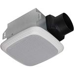 Homewerks Worldwide 7130-08-BT Bluetooth Bath Fan & Speaker in One with LED Light