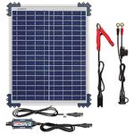 OptiMate Solar 20W 1.67A 12V Automatic Battery Charger Optimiser Maintainer with Solar Panel