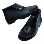 valorous Madaan Men’s PVC Button Boots for Industrial Use – Waterproof, Anti Slip, Weather Resistant & Chemical Safe - Size: UK 8 Black