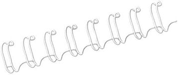 Fellowes 10mm Wire Binding Combs, 100 Pack - White Standard