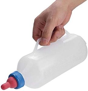 Daytesy Botella de Leche de Cordero - 1.5L Botella de Leche de Cordero Botella de Lactancia con alimentador de Leche de Cabra con asa