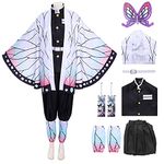 Nezuko Shinobu Cosplay Tanjiro Costume Zenitsu Kimono Cosplay Outfit Earring Halloween Costume