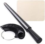 Mr. Pen- Ring Sizer Measuring Tool Set, Ring Sizer Guage & Plastic Ring Mandrel with 1 Polishing Cloth, Ring Sizer, Ring Measure for Fingers, Ring Sizing Kit, Ring Finger Sizer, Ring Sizer Tool.