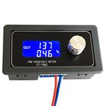 xcluma Signal Generator 3.3V-30V PWM Pulse Frequency Duty Cycle Adjustable Module 1Hz to 150Khz LCD Display with Adjusting Knob