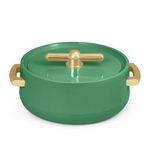 Selvel Elegance 1700ml Casserole | Advanced PU Insulation | Elegant Design Insulation|Keeps Food hot & Fresh for Long Hours|Chapati, Roti, Biryani and More (Sea Green 1200 Ml)