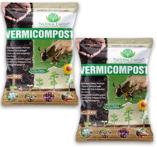 NATURAL EARTH® 3 KG - TRUSTED Organic Vermicompost For Plants | Treated with Panchagavya-Based Bacteria Culture | Plant Growth Booster | Organic Compost for Home Plant