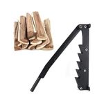 BiggerFire Carbon Steel Wall Mounted Firewood Kindling Wood Splitter Wood Cutter Indoor Manual kindling Maker with Mounting Screws Large Log Splitters