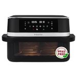 Instant Pot Vortex VersaZone 12L Air Fryer, PFAS Free, Large, Twin 6L Baskets, 8-in-1, Dehydrate, Grill, Bake, Roast, Reheat, Easy Clean, Dishwasher Safe, Black Pepper