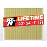 K&N 20x24x1 HVAC Furnace Air Filter, Lasts a Lifetime, Washable, Merv 11, the Last HVAC Filter You Will Ever Buy, Breathe Safely at Home or in the Office (Actual Dimensions.8 x 23.6 x 19.6 inches)