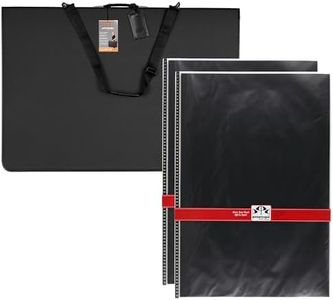 Picturesque Archival Art Portfolio Case 24 x 36 inches - Practical and Attractive Artist Portfolio Zippered Binder with 10 Large Top