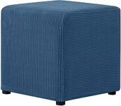 Denim Slipcover For Ottoman