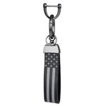 Allextreme LC-8801 American USA Flag Design Metal Keychain Anti-Lost D-Ring Heavy Duty Keyring with 1 Screwdriver and 2 Rings for Car Bike