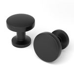 homdiy 25 Pack Kitchen Cabinet Knobs Black Cabinet Knobs Drawer Knobs Cabinet Hardware Zinc Knobs for Dresser Drawers