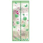 homeyuser Door Screen Curtains, High Density Magnetic Fly Bug Mosquito Mesh (Green, 90x210cm)