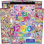 Lisa Frank Stickermania - Over 1850 Stickers! 25 Design Pages & 20 Interactive Play Scenes, Large Tablet Book - Includes Collectible Super Jumbo Stickers!