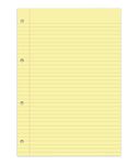 A4 Legal pad, 60 Sheets, 80gsm, Yellow, Pack of 10