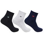 Hush Puppies Men's Cotton Ankle Length Socks (Brohpm-13A-Po3_Multicolor_Freesize)