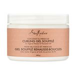 Shea Moisture Curling Gel Soufflé Leave-in Conditioner for thick, curly hair Coconut & Hibiscus moisturizes and defines curls 340 g