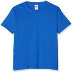 Kids Fruit of the Loom Valueweight T Shirt, T-Shirt-Royal Blue-Size 14-15