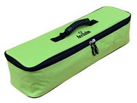 Acclaim Pisa Heavyweight Nylon Four Bowl Level Lawn Flat Green Short Mat Bowls Bag With Removable Dividers (Lime Green)