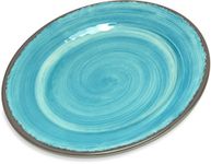 Carlisle 5400715 Mingle Melamine Bread & Butter Plate, 7", Aqua (Set of 12)