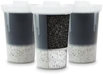 Santevia MINA Alkaline Water Filter Value Pack | 3-Pack At Home Water Pitcher Filter Adds Minerals and Makes Alkaline Water | Chlorine and Lead Water Filter| Made In North America