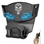 Gun Magnet Mount with Trigger Guard Designedfor Avoid Touching The Trigger in an Emergency, Magnetic Car Holster Hold up to 15lbs, Pistol Holder with Heightening Design That Easy to Release Gun