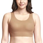 Amante Support Scoop Neck Cami Bra - Removable Pads, Macaroon