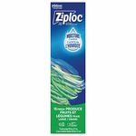 Ziploc Large Fresh Produce Bags, Grip 'n Seal Technology for Easier Grip, Open and Close, 15 Count