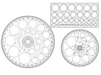 KHYATI Pro Circle Big (25 Circles), Pro Circle Small (18 Circles), Circle Master Template (35 Circles) Drafting Scale Ruler Useful to Architect, Engineering or Other Students (Set of 3)