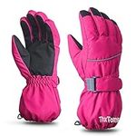 ThxToms Kids Warm Gloves Winter Waterproof Snow Gloves for Ourdoor Sports, Toddler Bulky Ski Gloves for Boys Girls