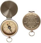 Baptism Birthday Gifts for Teens Boys Compass Confirmation First Communion Gifts for Son Adult from Mom Dad to My Son in Law Wedding Gift Pocket Compass Christmas Stocking Stuffer 21 18 Birthday