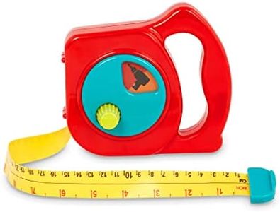 Battat – Toy Measuring Tape – Working Reel & Easy-Hold Handle – Tool Discovery Carousel – Metric & Imperial Units – 2 Years + – Big Tape Measure