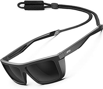 ATTCL Sports Polarized Sunglasses For Men: TR90 Rectangle Frame UV Protection Sunglass for Running Driving Fishing 1124 C1-Back-All