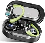 Wireless Earbuds, 2026 Bluetooth 5.4 Headphones Sport, Bluetooth Earbuds with ENC Noise Canceling Mic, 60H Stereo Wireless Headphones IP7 Waterproof with Earhooks, Dual LED Display for Workout/Running