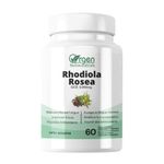 Rhodiola Rosea Premium Root Extract 60ct - 4% Rosavin & 2% Salidroside - Relieves Stress, Improves Focus and Increases Energy - Easy to swallow - Orgen nutraceuticals.