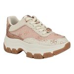 Guess Women's Berrett Sneaker, Light Pink Logo Multi 680, 9