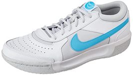 Nike Mens M Zoom Court LITE 3 White/Baltic Blue-Photon DUST-White Running Shoe - 10 UK (DV3258-100)