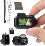 Gsnagole Keychain Camera, World's Smallest 1080P HD Mini Camera, Retro Portable Mini, 100 Mins Battery Life, for Students, Kids (32G)