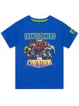 Transformers T Shirt | Autobots Boys Tshirt | Megatron, Bumblebee and Optimus Prime Boys T-Shirt | Blue 8-9 Years