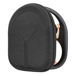 Geekria Shield Case Headphones On-Ear/Over-Ear Headphones, Replacement Protective Hard Shell Travel Carrying Bag with Cable Storage, Compatible with Parrot, Bose, Grado, B&O Headphones (Black)