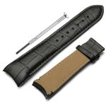 DBLACK ''TST02'' 22mm Genuine Leather Watch Straps, V-Tip Design, Full-Padded, Leather Watch Strap // Best Replacement Band for Tissot Couturier 1853 & Other Models (Black, 22mm)