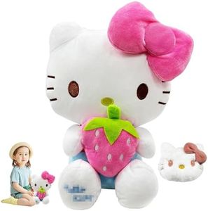 YISKY Cat Juguete de Peluche Dibujos Animados, Gato De Dibujos Muñecas,　Muñecas de Gato de Dibujos Animados, Muñeca de Peluche de Gato, Adecuado para Regalos de Cumpleaños niños y colección